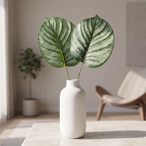 Calathea kunstig kurv Marante kunstige planter Grønn 51cm | Floristik24.no