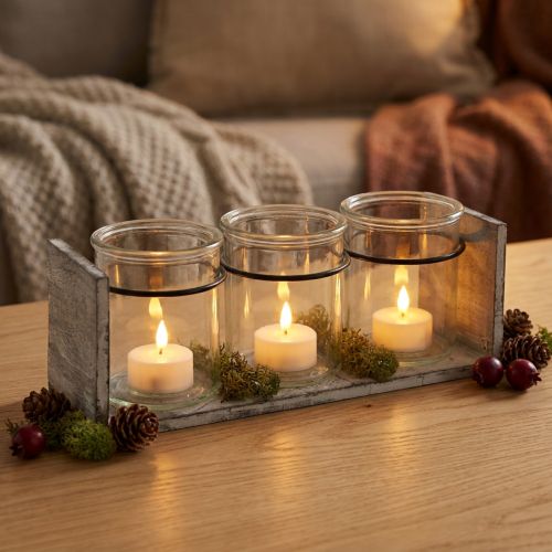 Rustikk glassbeholdersett i
