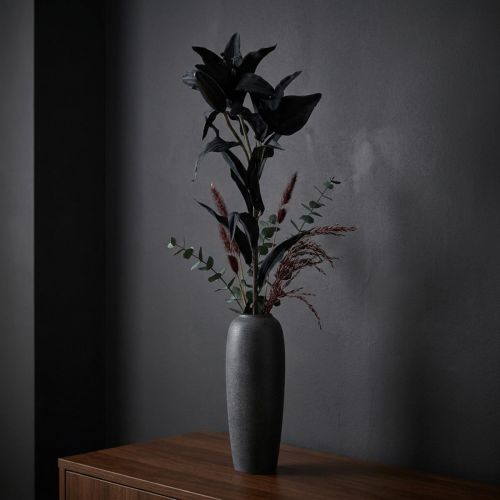 Kunstig blomsterlilje svart 84cm | Floristik24.no