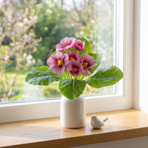 Primroser Kunstige Blomster Cowslips Rosa H25cm | Floristik24.no