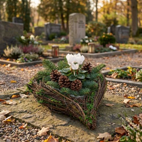 Plantekar Hjerte Vine Moss 21cm x 26cm H6cm | Floristik24.no