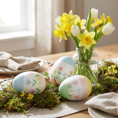 Styrofoam egg 15cm 5stk | Floristik24.no