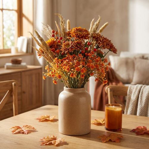 Gypsophila kunstige blomster gips urt appelsin L30cm 6 stykker i en haug | Floristik24.no