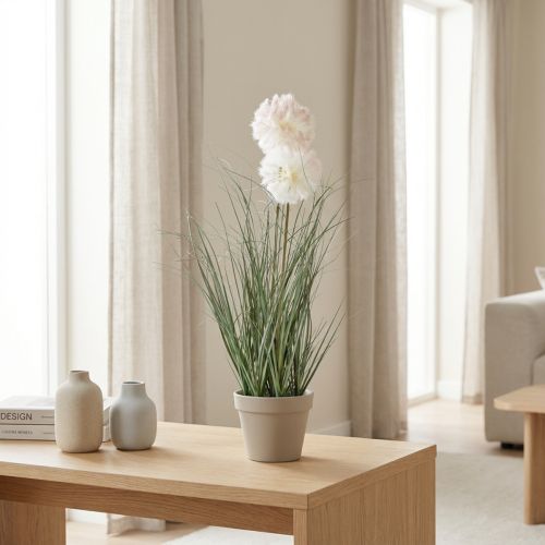 Kunstige potteplanter geiteskjegg kunstige planter i potte 58cm | Floristik24.no