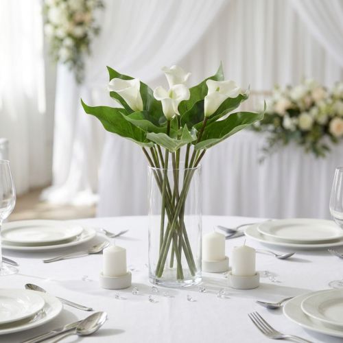 Calla Lily Kalla Kunstige Blomster Hvite Eksotiske Blomster 34cm | Floristik24.no