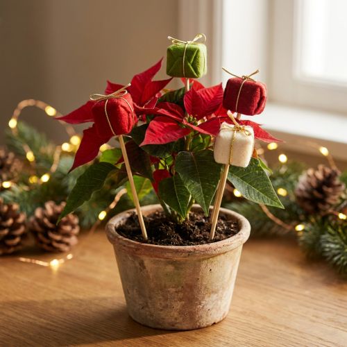 Blomsterplugg jule julepakke 2,5cm 15 stk | Floristik24.no