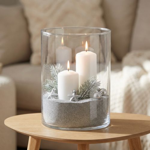 Farget sand 0,5 mm sølv 2 kg | Floristik24.no
