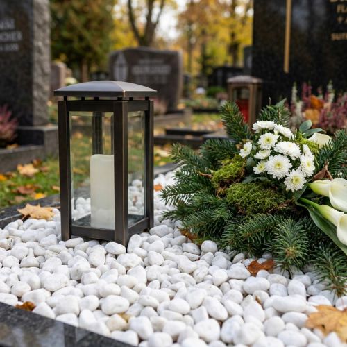 gjenstander Deco småstein i nettet hvit 1cm - 2,5cm 1kg