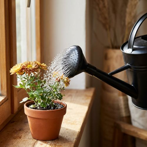 Vannkanne dusj svart 5l | Floristik24.no