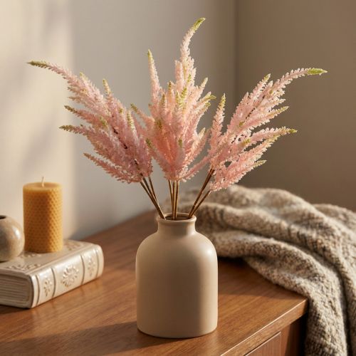 Astilbene rosa kunstige planter 47/60 cm haug med 3 | Floristik24.no