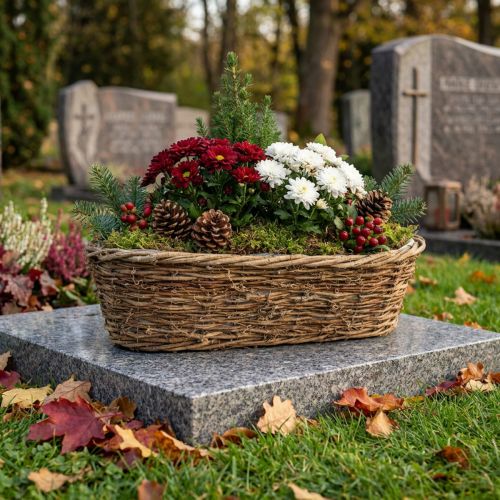 Blomsterskål Slyngplanter Oval Naturfarget 49,5x22x13cm | Floristik24.no