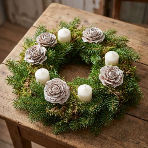 Cedar kjegler kuttet som rose
