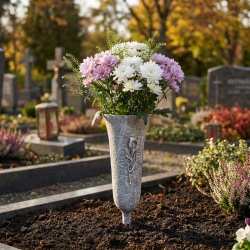 Gravvase Grå Vase til å feste
