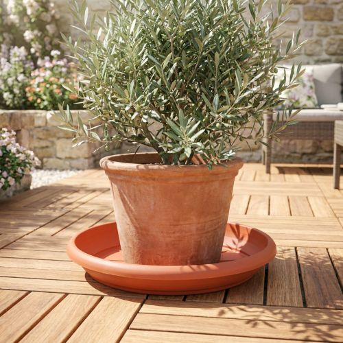 Coaster “Linda” Ø44cm terrakotta | Floristik24.no