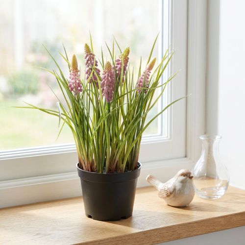 Kunstig hyasintplante i potte, perfekt dekorasjon for hjem og kontor, 26 cm | Floristik24.no