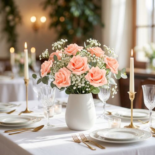 Skum Rose Ø 6cm lakserosa 27 stk | Floristik24.no