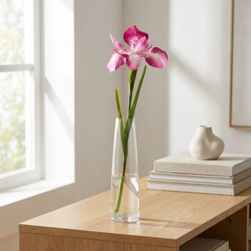 Iris kunstig rosa 78cm | Floristik24.no