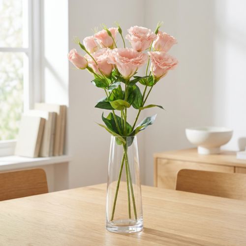 Kunstige blomster Eustoma Lisianthus rosa 52 cm 5 stk | Floristik24.no