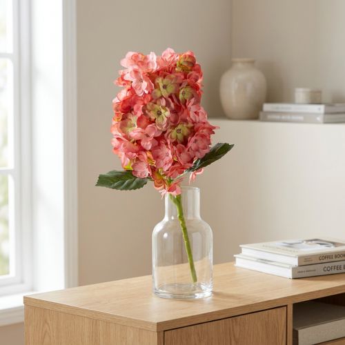 gjenstander Kunstig hortensiablomst med et elegant utseende for attraktiv romdekorasjon, 62 cm