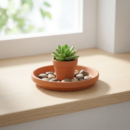 Gryteunderlegg, terrakotta, matskål, arrangementsokkel Ø8,8cm | Floristik24.no