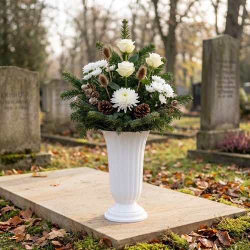 Lilia vase hvit Ø23cm 1 stk | Floristik24.no