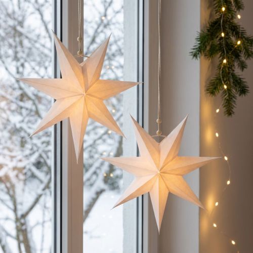 Julestjernevindu, papirstjerner jul, foldestjerne Ø21cm 4stk | Floristik24.no
