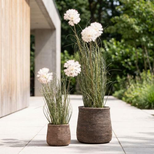 Kunstige blomster dekorative ballblomst allium prydløk kunstig 54cm | Floristik24.no