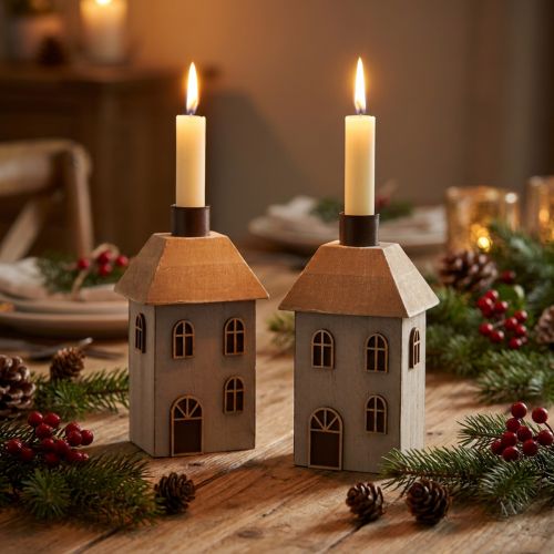 Julelysestake for spisslys, 14,5 cm, 2 stk. | Floristik24.no