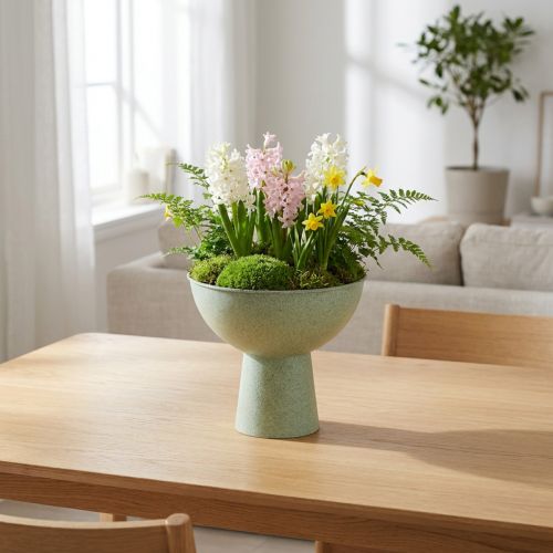 gjenstander Skål med stativ for planter, dekorativ skål, 25 cm