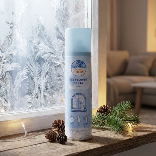 Isblomstspray Dekorspray for vinduer og vinterdekorasjoner på glass 150 ml | Floristik24.no