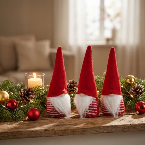 Deco -alv, julepynt, advent H17cm B6cm 3stk | Floristik24.no
