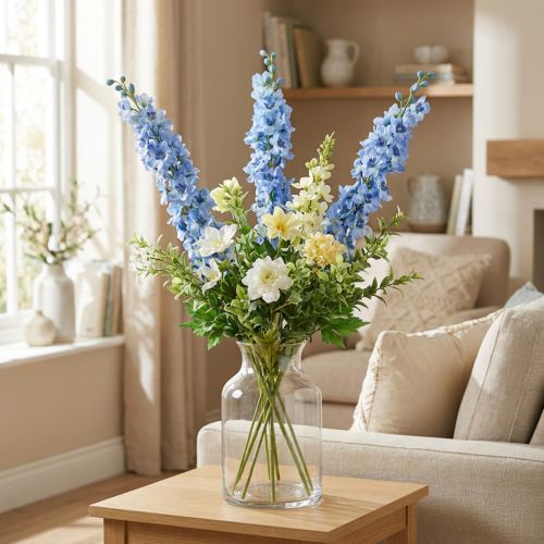 Artificial Delphinium Blue Delphinium Artificial Flower Silke Flowers | Floristik24.no