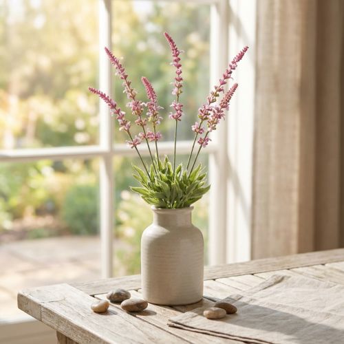 Kunstige blomster, lavendel dekorasjon, knippe lavendel lilla 45cm 3 stk | Floristik24.no