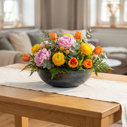 Dekorativ bolle rund plast arrangement base Ø29,5cm | Floristik24.no