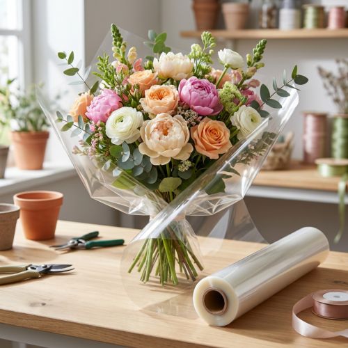 Blomsterdekorasjonsfolie Blomsterfolie 75cm x 200m | Floristik24.no