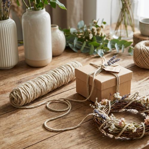 Vektråd ullsnor filt ledning filtsnor beige L55cm | Floristik24.no