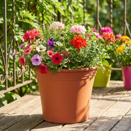 Potte “Irys” plast terrakotta Ø33cm H27,5cm 1 stk | Floristik24.no