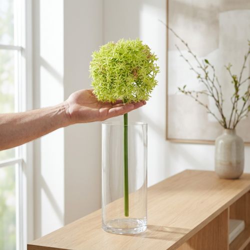 Allium grønn blomst kunstig prydløk Ø18cm 90cm | Floristik24.no