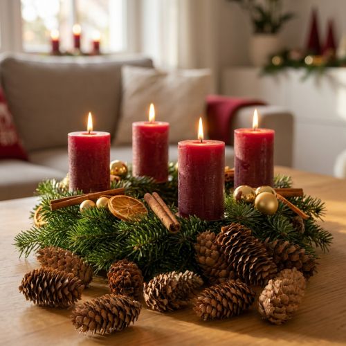 gjenstander Små hemlock-kongler dekorative naturlige kongler advent 3-4 cm 100 g