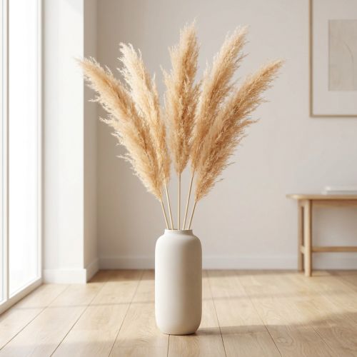 gjenstander Tørket asparges og prydgress, aprikos 90 cm, 5 stk