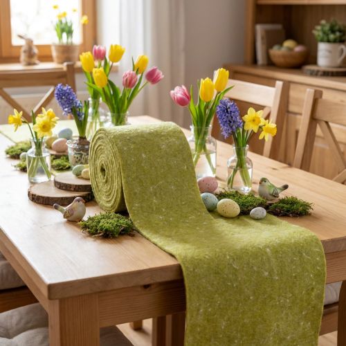 gjenstander Filtbånd 15cm x 5m mosegrønt