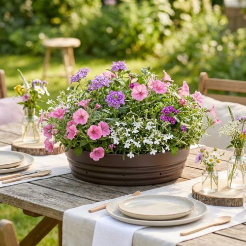 gjenstander Plantering «Rondino» 55 cm brun 1 stk.