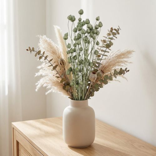Jordbærtistler i metallic grønn Ø1cm–2cm L55cm 100g | Floristik24.no