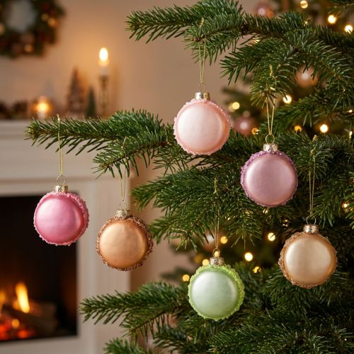 gjenstander Juletre-pynt makron-anheng 6 cm