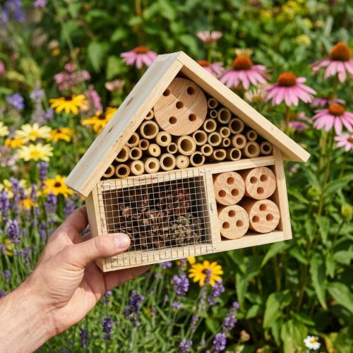 gjenstander Insektshus naturlig insekthotell tregran naturlig H21cm