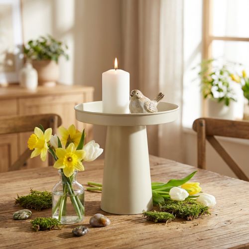 Brettstativ, dekorativ tallerken for lys og figurer, 20 cm | Floristik24.no