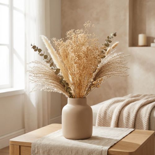 gjenstander Gypsophila Stemorsblomst Gips Urt Hvite blomster 50cm 55g