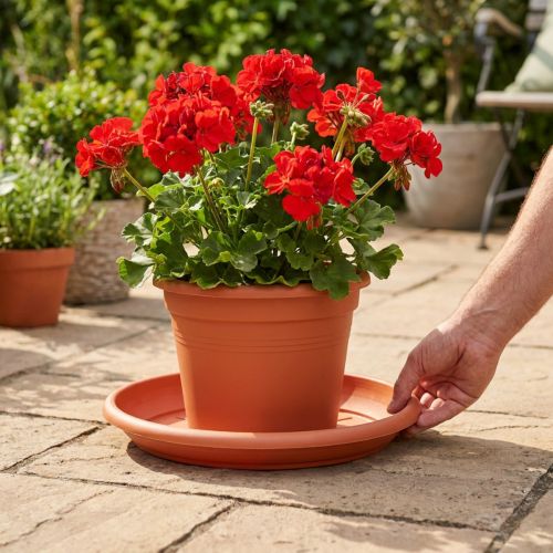 Coaster “Linda” Ø37cm terrakotta | Floristik24.no