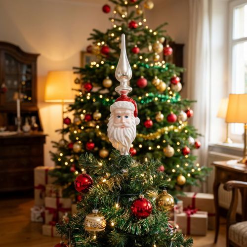 Tre topper glass Juletre topper 34cm | Floristik24.no