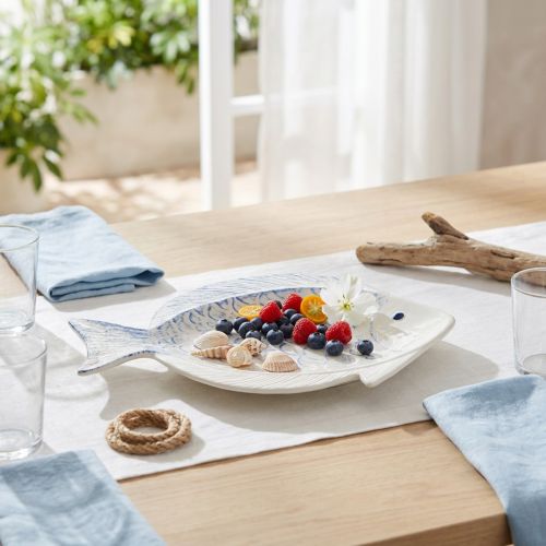 Dekorativ tallerken fisk